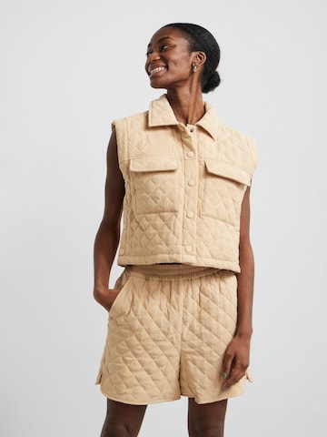 Y.A.S Bodywarmer 'Rola' in Beige: voorkant