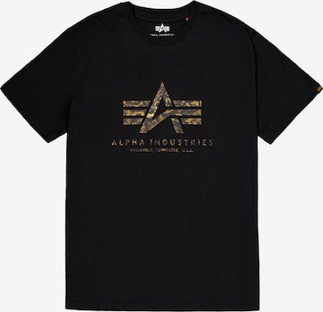 ALPHA INDUSTRIES Koszulka w kolorze czarny: przód