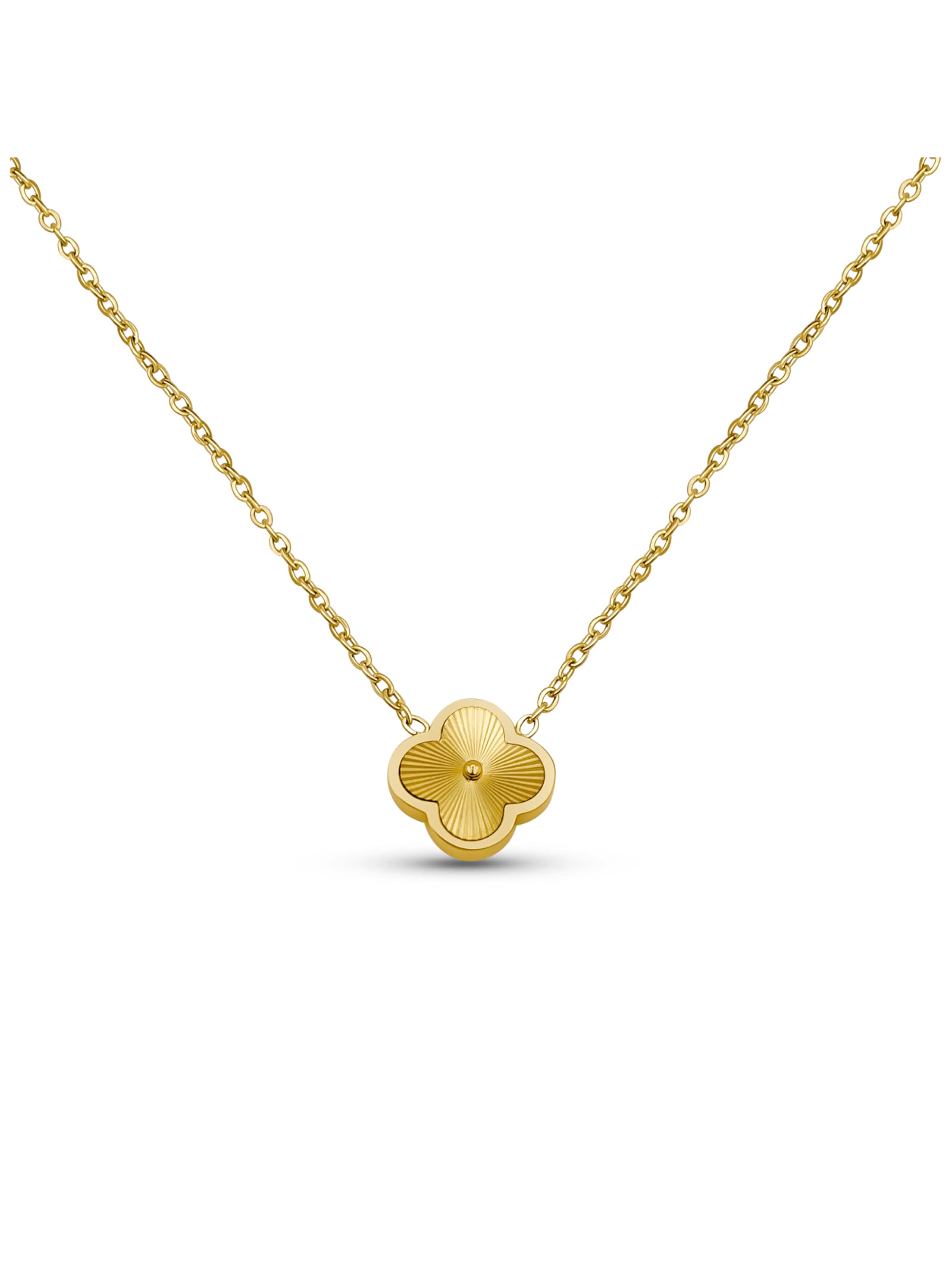 Pure Schmuck Necklace 'Clover Bright' in Gold: front