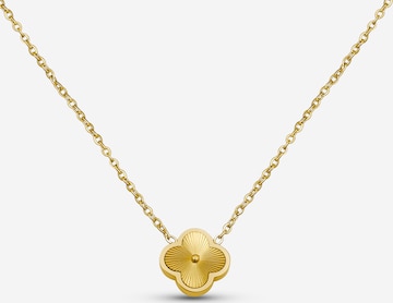 Pure Schmuck Kette 'Clover Bright' in Gold: Vorderseite