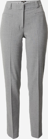 Regular Pantalon à plis 'HEDY' MORE & MORE en gris : devant