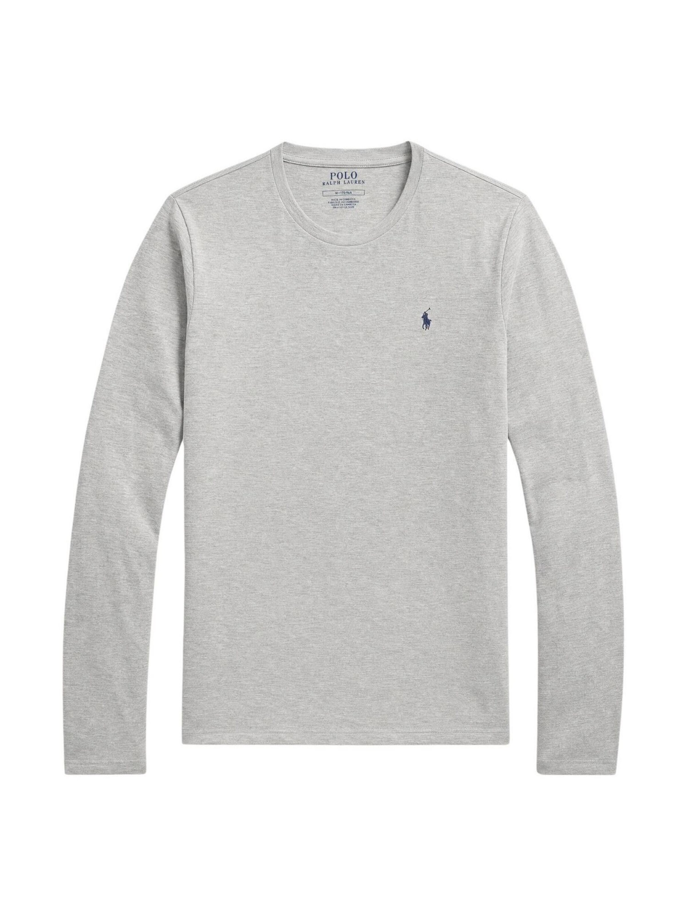Maglietta 'L/S CREW-SLEEP-TOP 714844759003' di Ralph Lauren in grigio: frontale