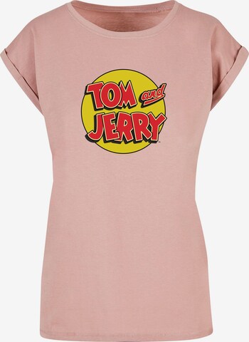 ABSOLUTE CULT Shirt 'Tom and Jerry - Circle' in Pink: front