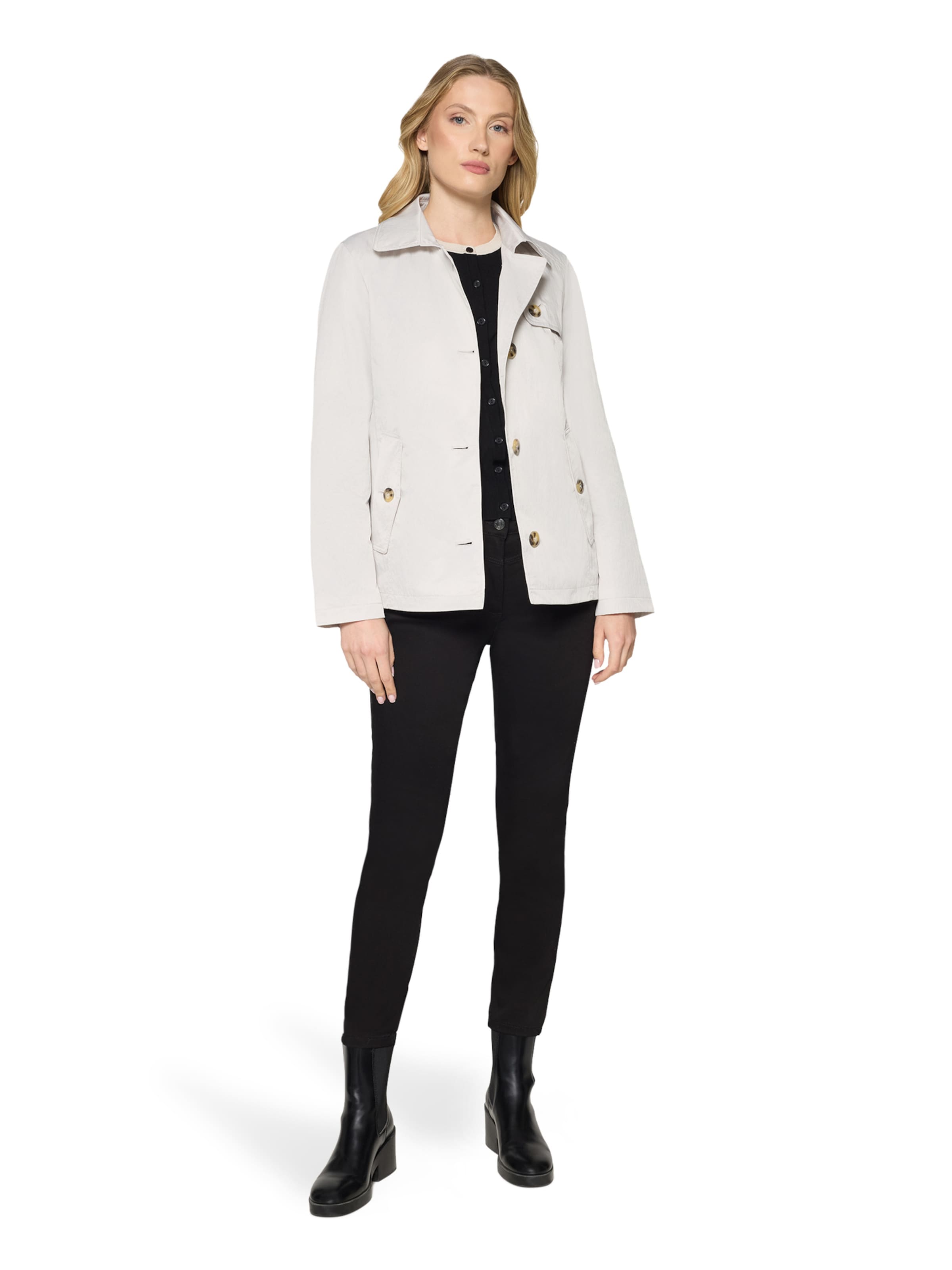 Betty Barclay Kurzmantel mit Kragen in Grau