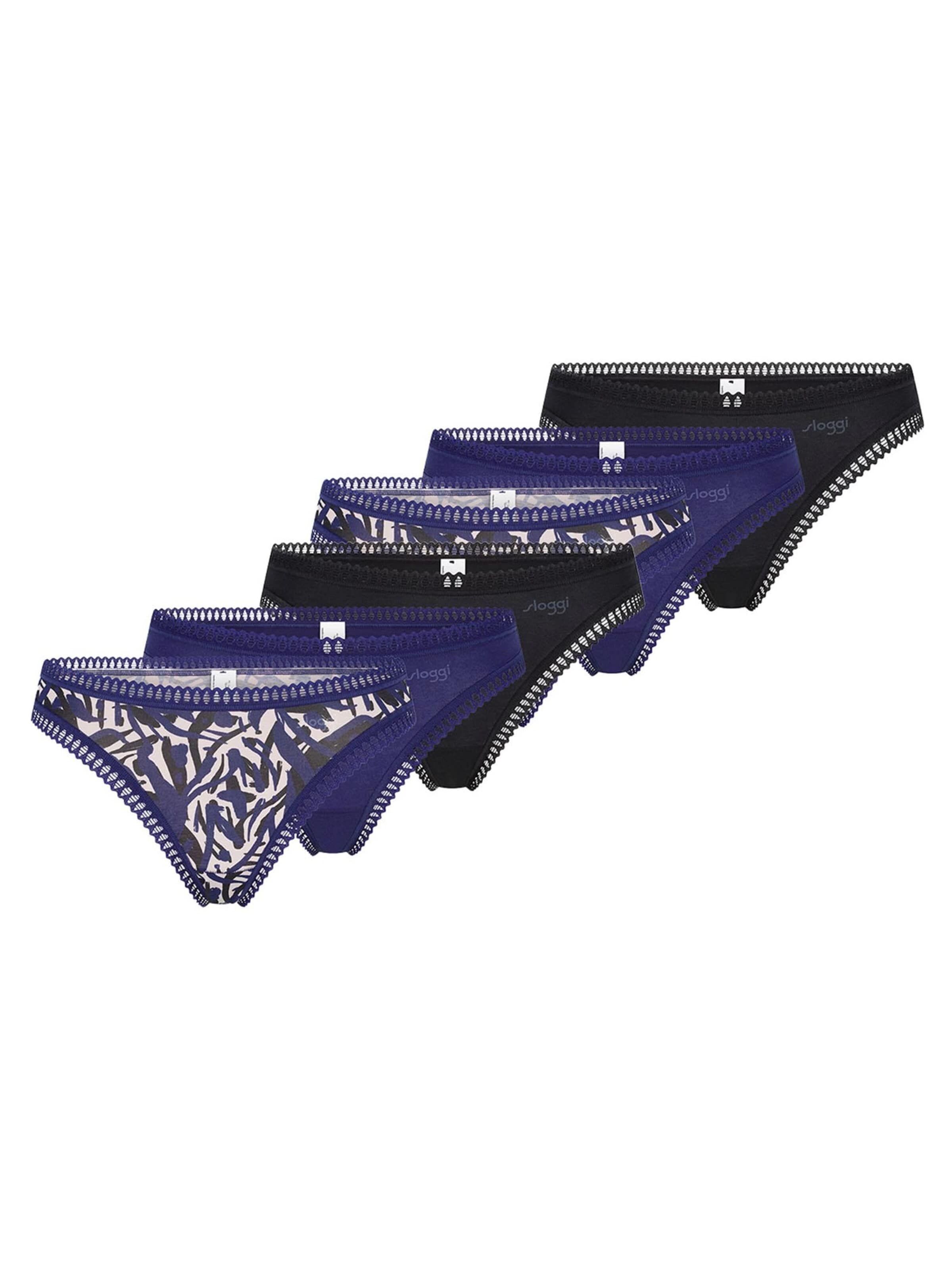 SLOGGI String 'GO Crush' in Blauw: voorkant