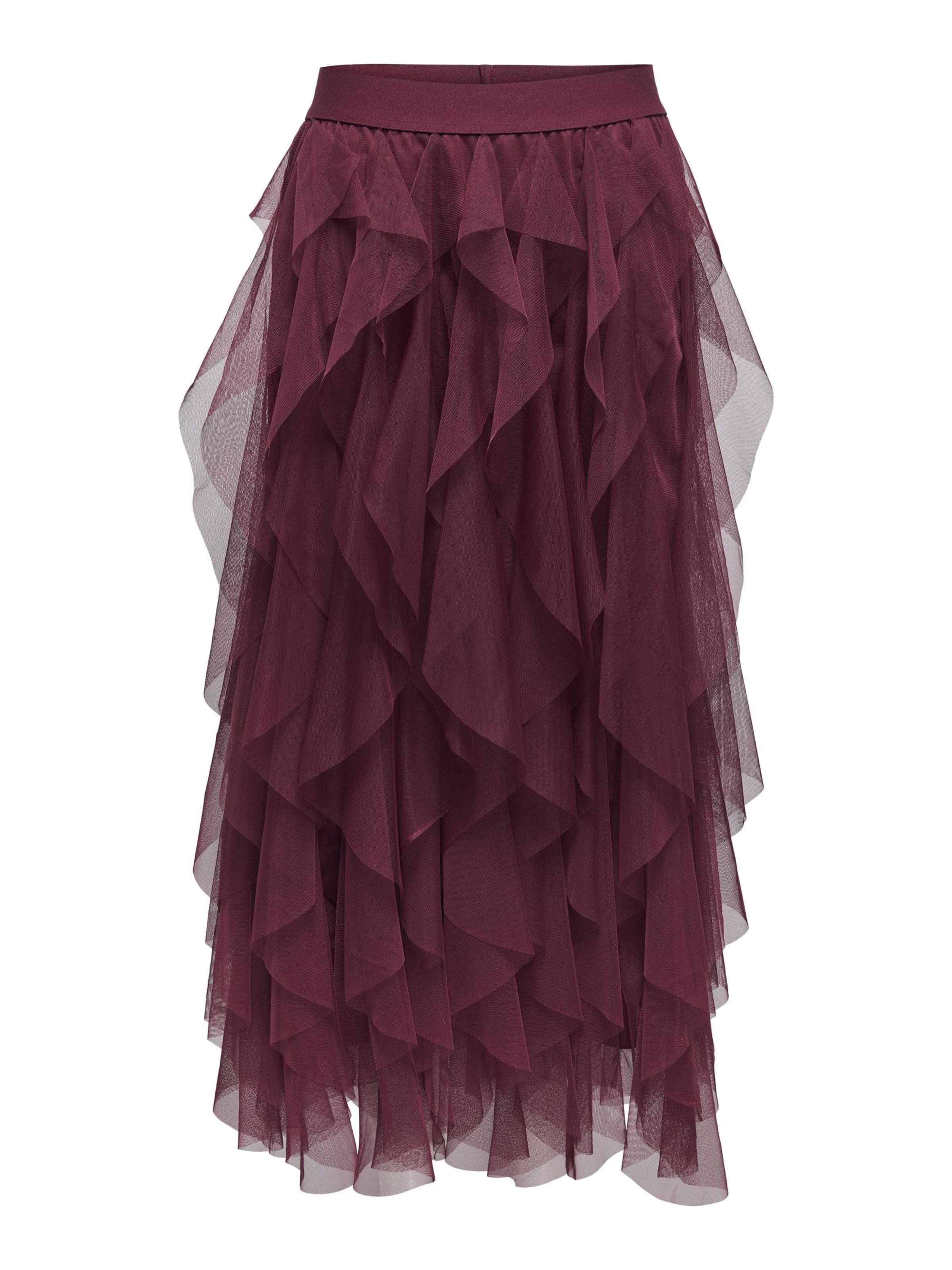 Jupe 'ONLSKY' ONLY en rouge : devant