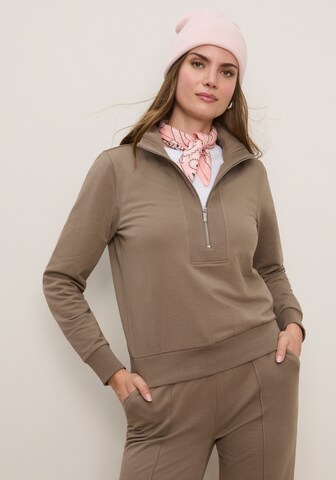 Tamaris Sweatshirt in Beige: front
