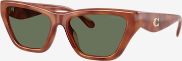 Lunettes de soleil 'CDP33' COACH en jaune : devant