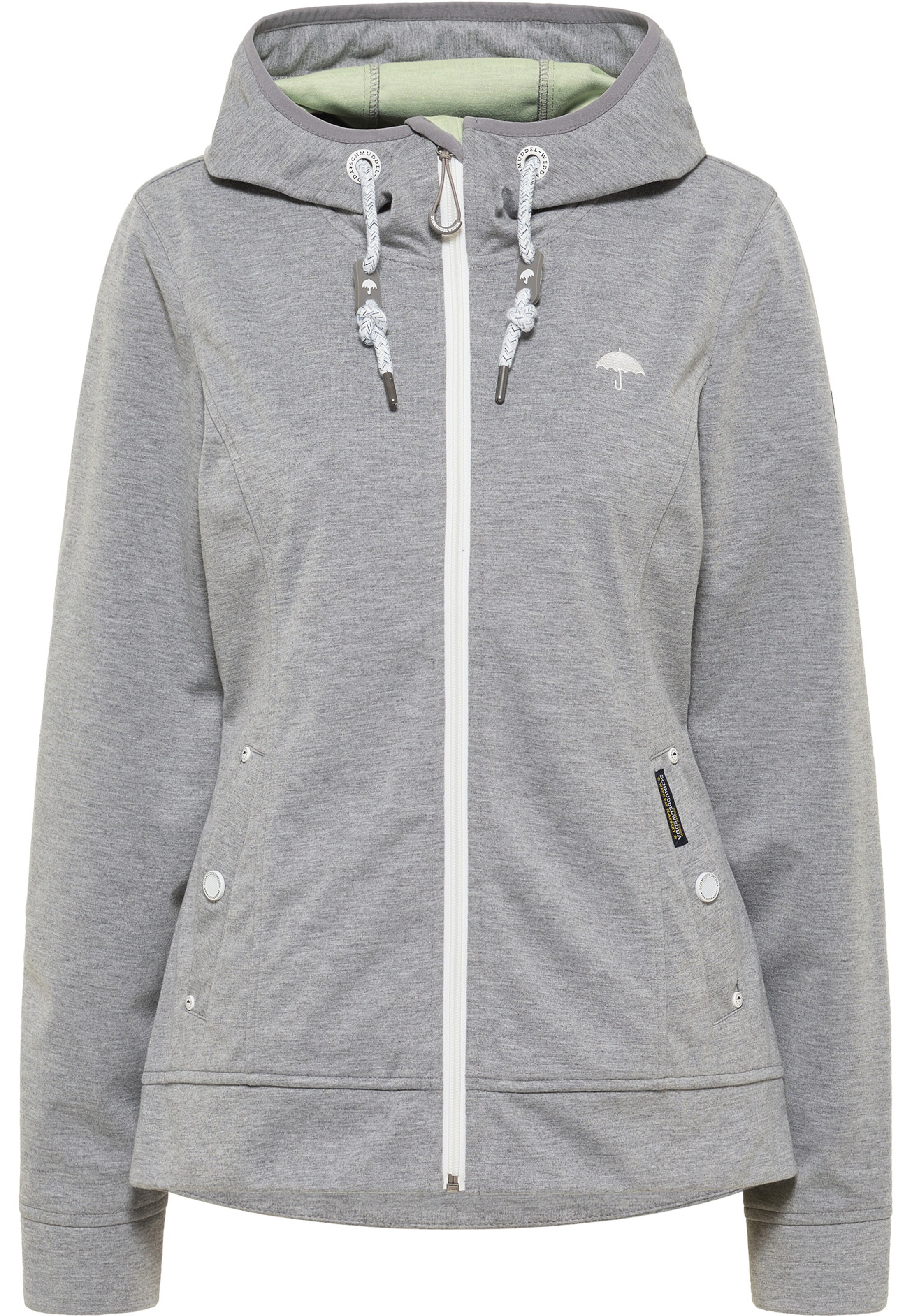 Schmuddelwedda Functionele jas 'Kianna' in Grijs: voorkant