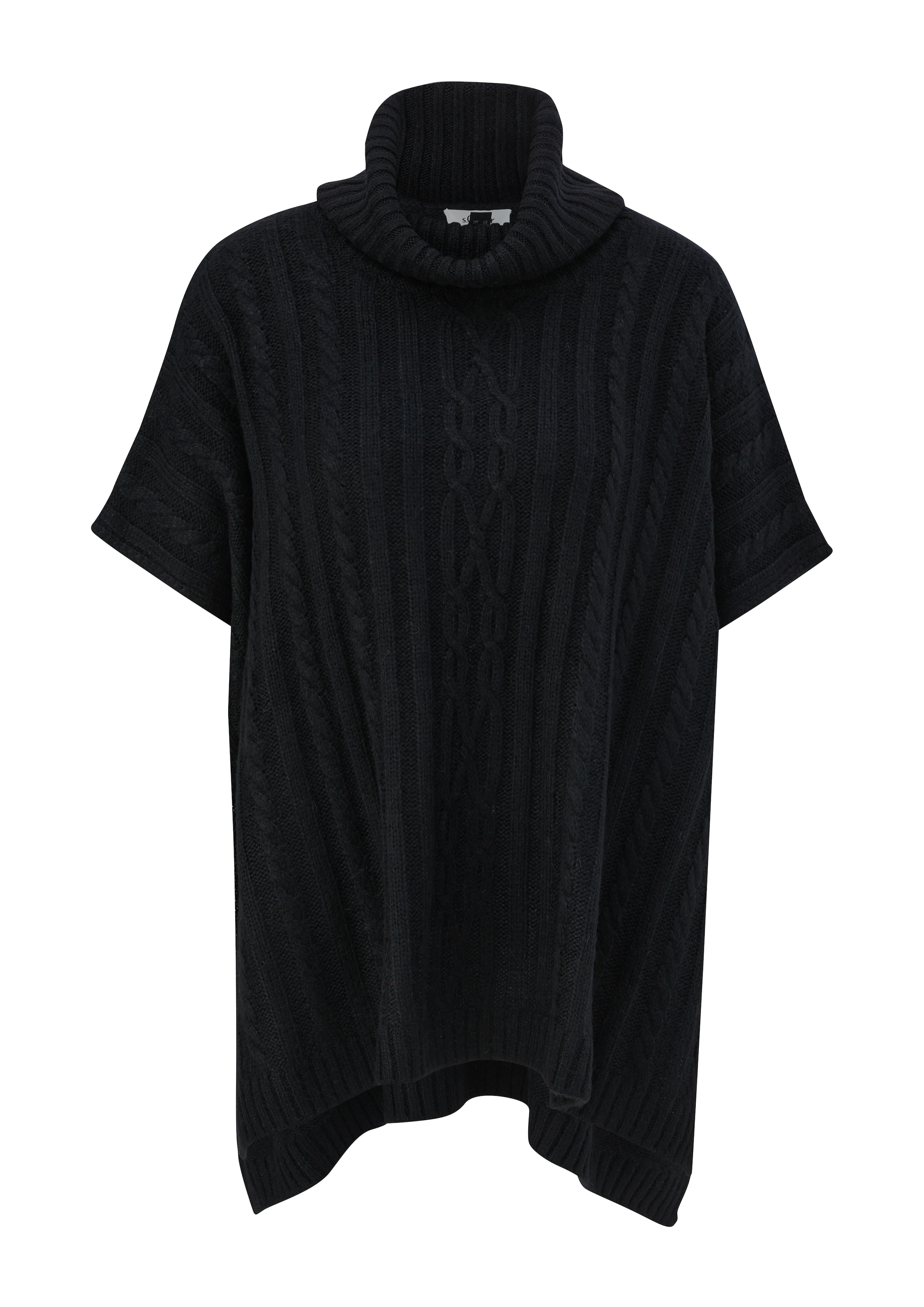 Pull-over oversize s.Oliver BLACK LABEL en noir : devant