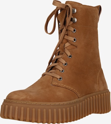 Bottes à lacets 'Torhill Style' CLARKS en marron : devant