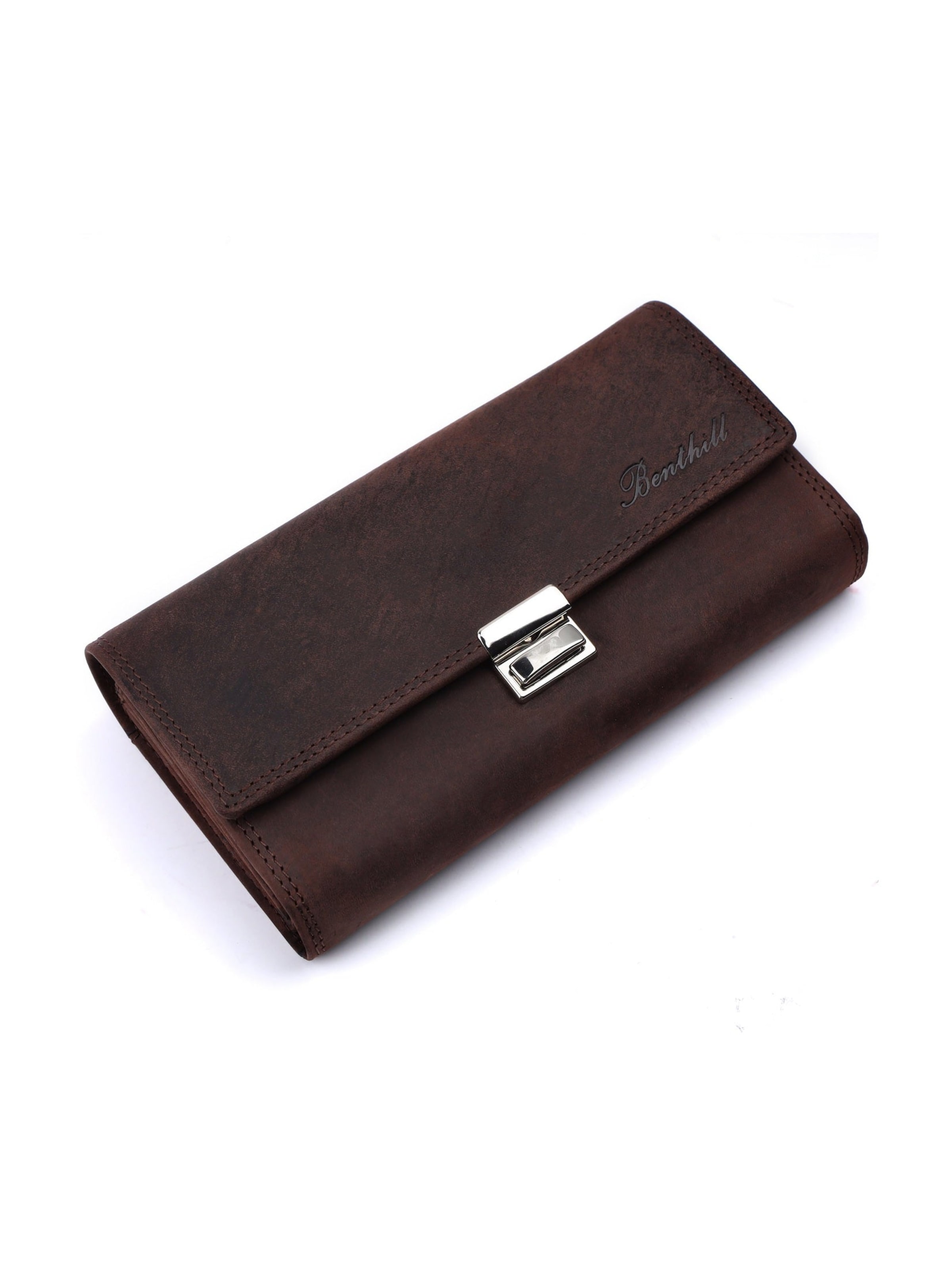 Benthill Wallet in Brown: front