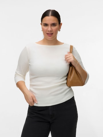 Vero Moda Curve Shirt 'THEA' in Wit: voorkant