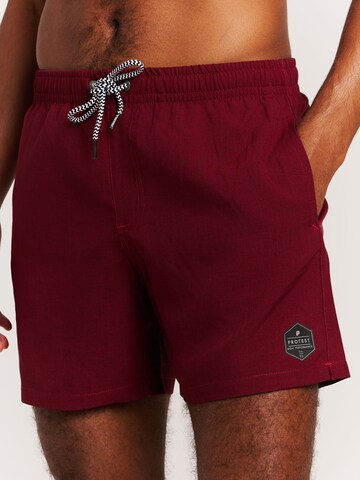 PROTEST Badeshorts 'Davey'‌‌‌ in Rot
