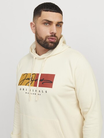Sweat-shirt 'JORFrederiksberg' Jack & Jones Plus en blanc