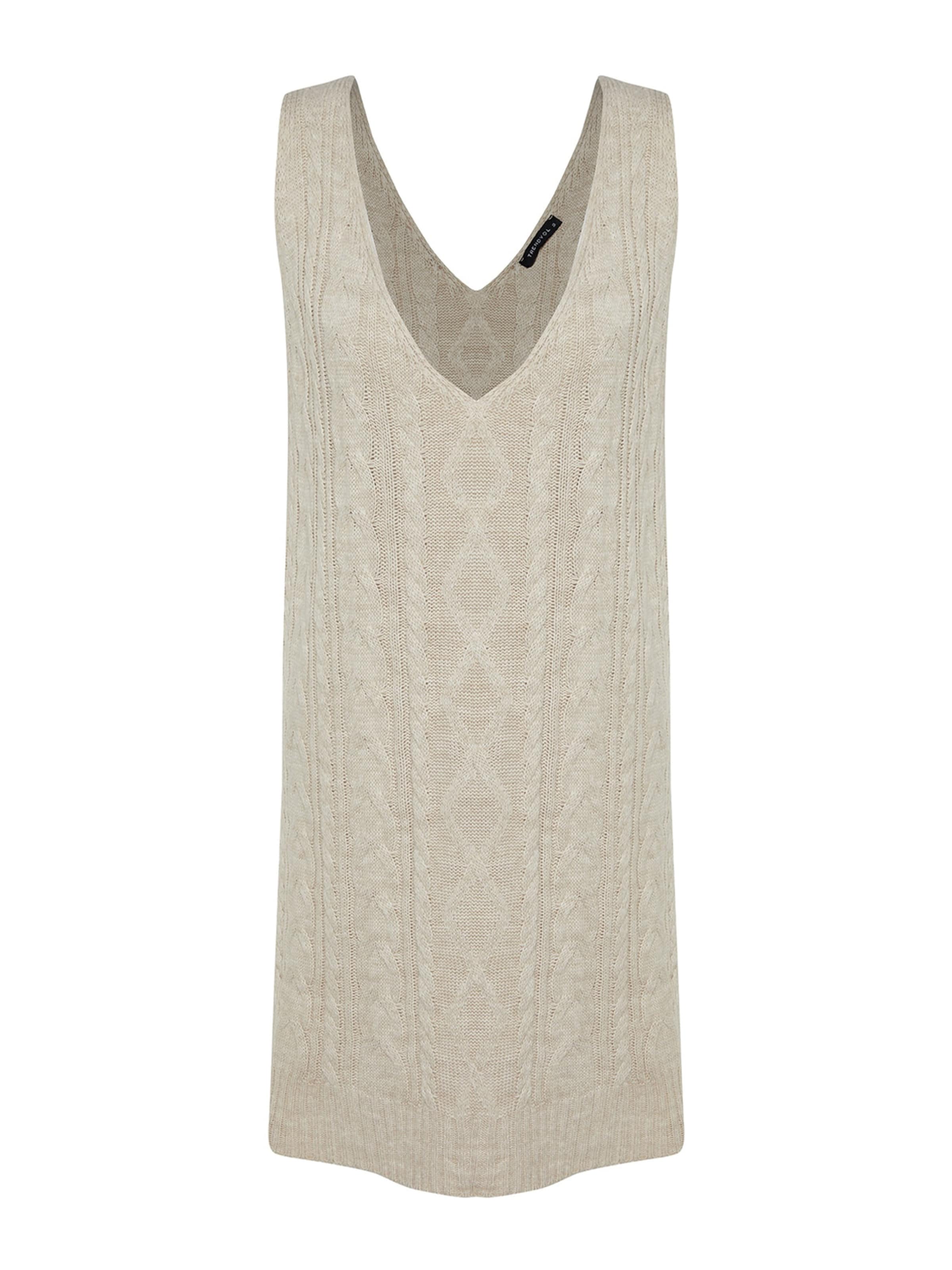 Trendyol Úpletové šaty – šedá