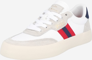 Sneaker low de la Polo Ralph Lauren pe alb: față