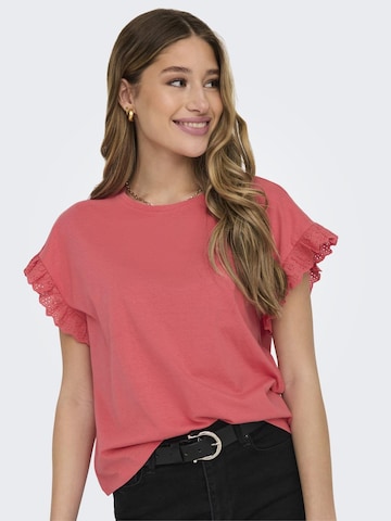 ONLY Μπλουζάκι 'Iris' σε ροζ