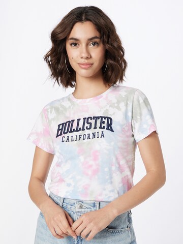 T-shirt HOLLISTER en bleu : devant