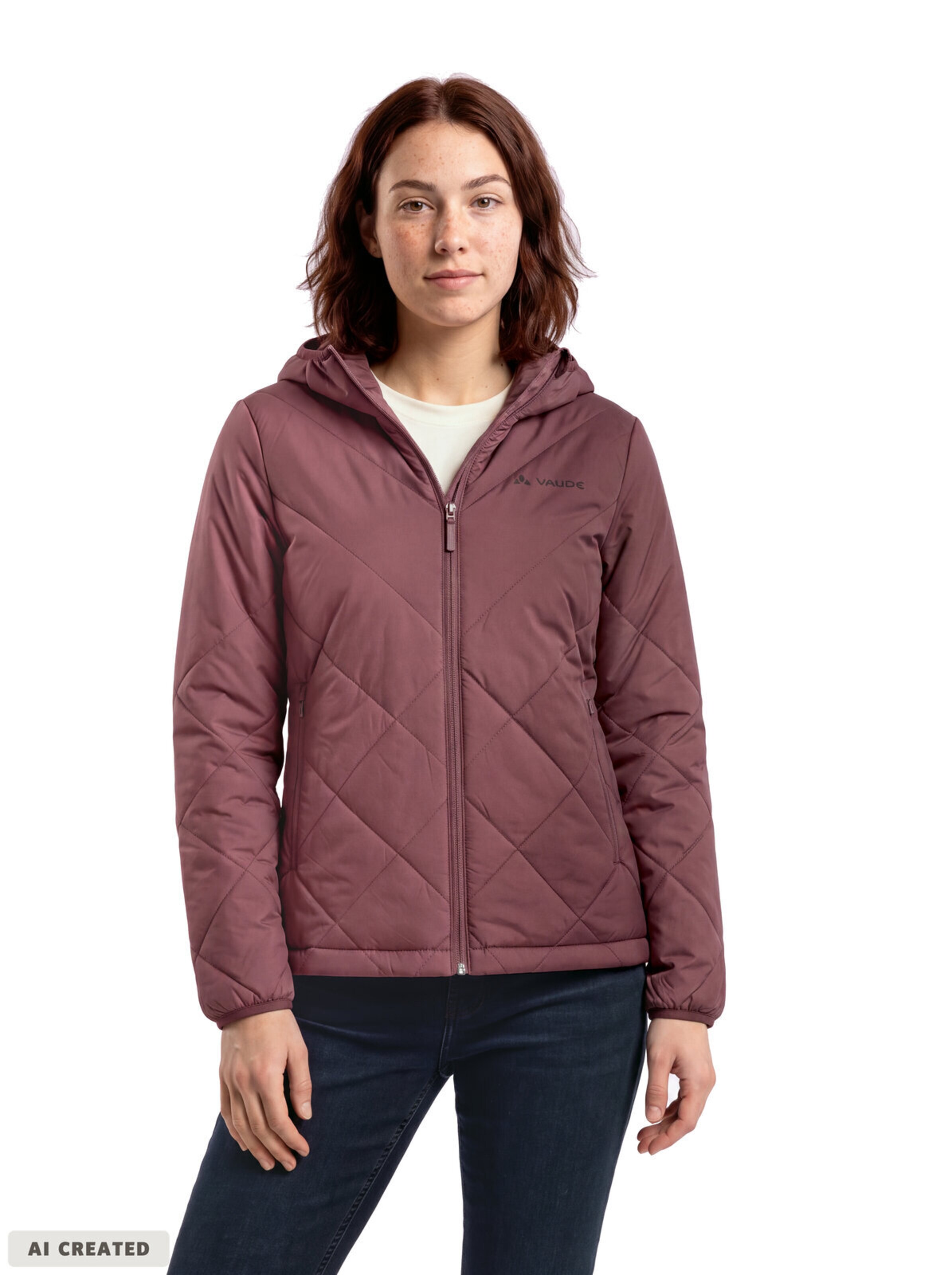 VAUDE Outdoorjas in Rood: voorkant