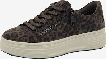 Baskets basses Tamaris en marron : devant