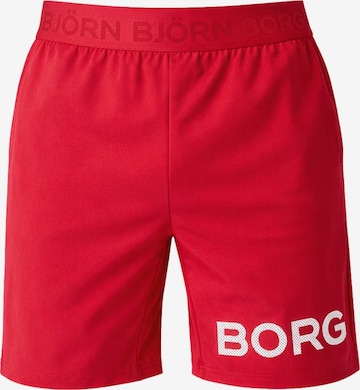 BJÖRN BORG Regular Housut värissä punainen: etupuoli