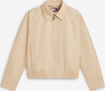 smėlio Tommy Jeans Demisezoninė striukė: priekis