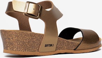 Sandalo con cinturino 'Reus' di Bayton in oro