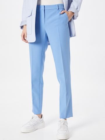 MORE & MORE Pleated Pants 'Hedy' in Blue: front