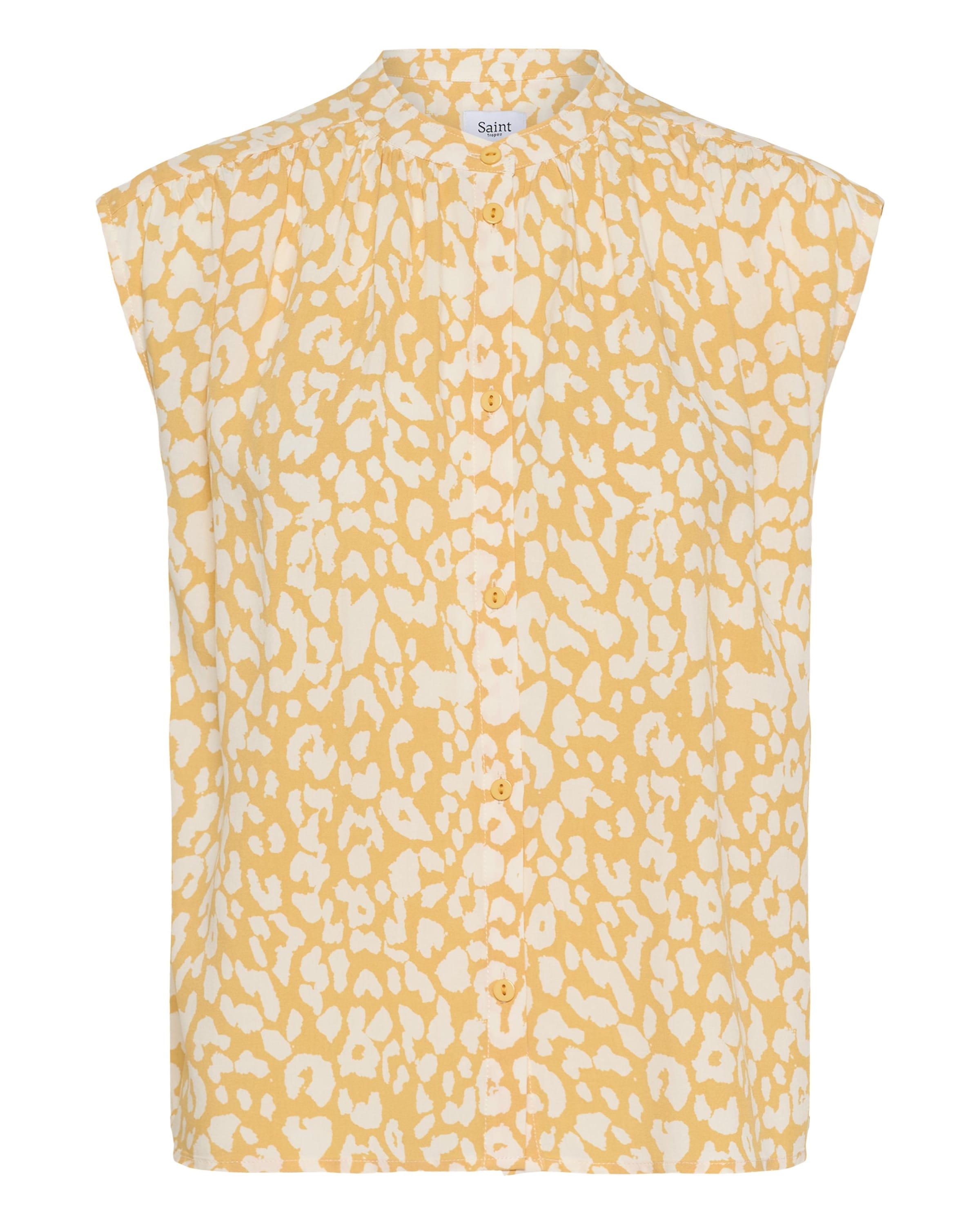 SAINT TROPEZ - Blusa 'EdaSZ' em laranja: frente