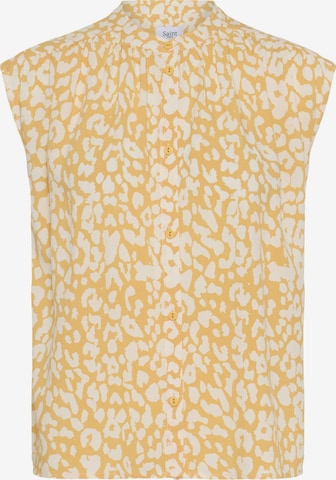 SAINT TROPEZ - Blusa 'EdaSZ' em laranja: frente
