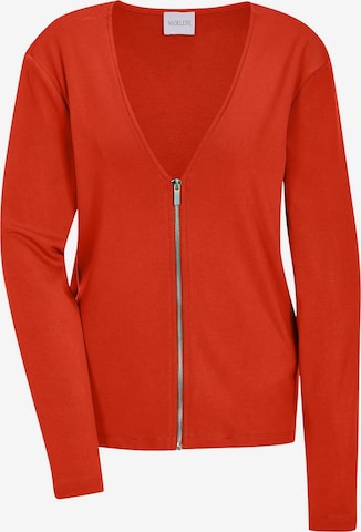MADELEINE Strickjacke in Orange: Vorderseite