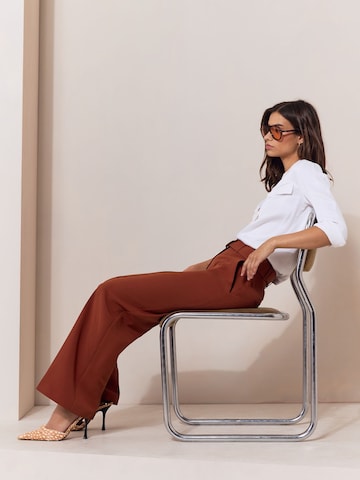 Lipsy Wide Leg Hose in Braun
