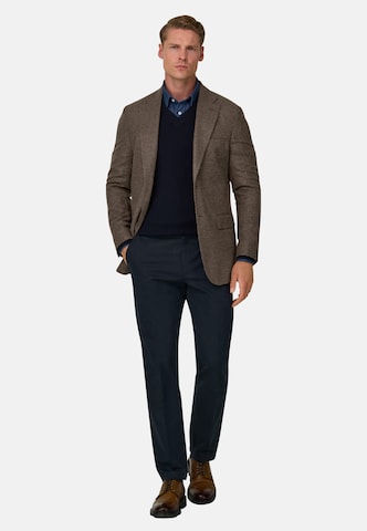 Boggi Milano Regular fit Colbert in Bruin