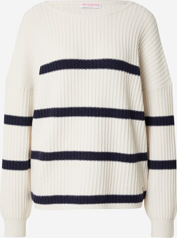 Pullover di Frieda & Freddies NY in bianco: frontale