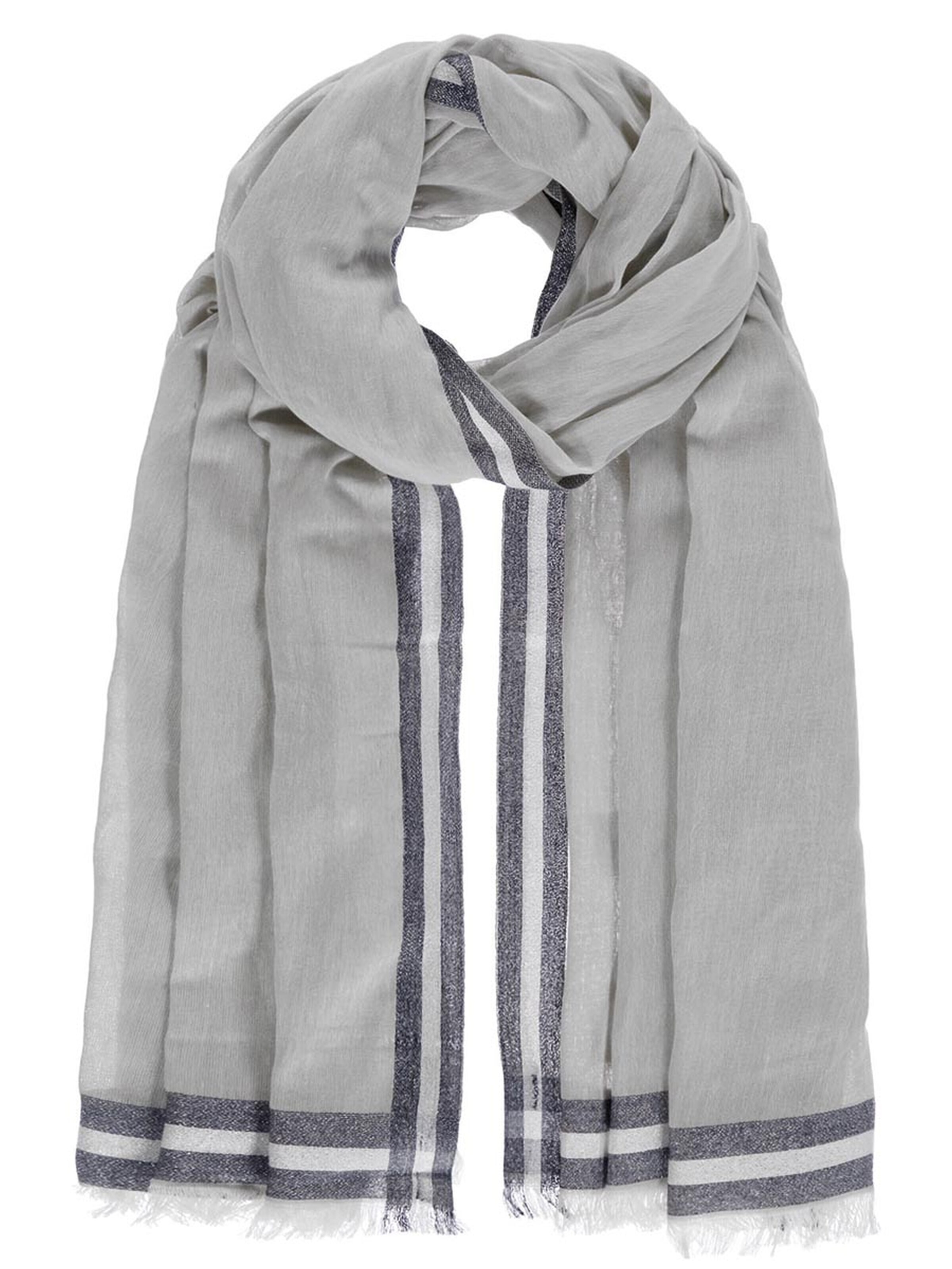 Passigatti Tuch 'Schal sportlich mit Glitzerrand'‌‌‌‌‌‌‌‌ in One Size in grau, Produktansicht