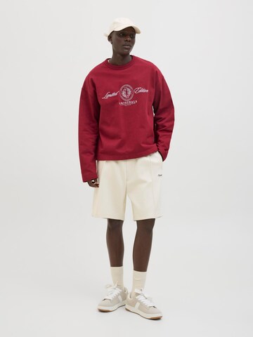 JACK & JONES Sweatshirt in Rood