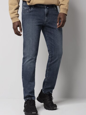 Coupe slim Jean MEYER en bleu : devant