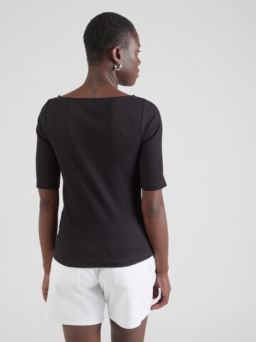 melns QS T-Krekls