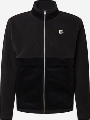 PUMA Athletic Jacket 'Downtown' in Black: front