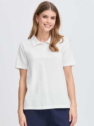 T-shirt Fransa en blanc