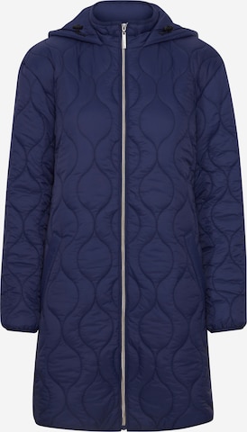 Fransa Between-Season Jacket 'Padma' in Blue: front