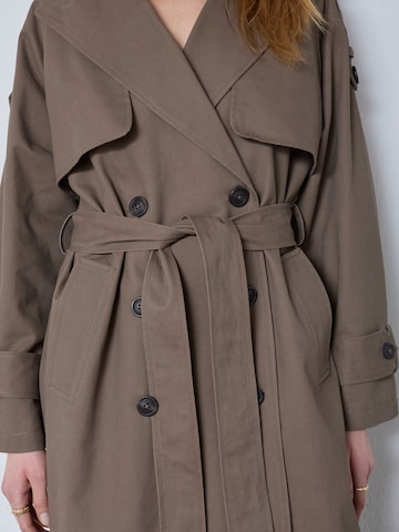 co'couture Between-seasons coat 'Ethan' in Brown