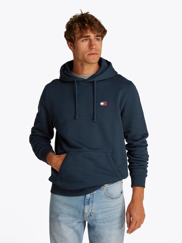 Sweat-shirt Tommy Jeans en bleu : devant