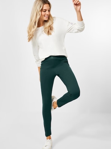 CECIL Slim fit Pants 'Vicky' in Green