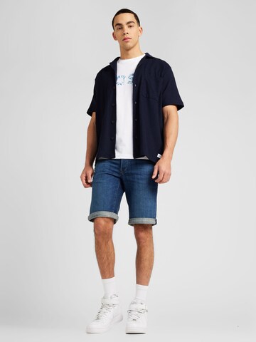 BOSS T-shirt 'Ocean' i vit