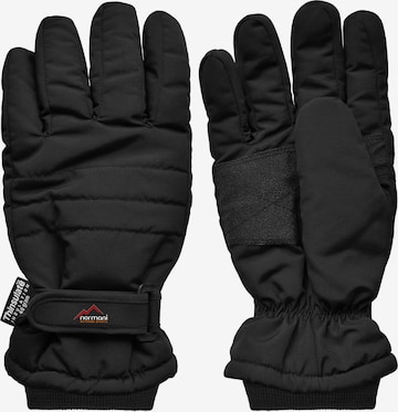 Gants de sport 'Snowguard Pro' normani en noir : devant