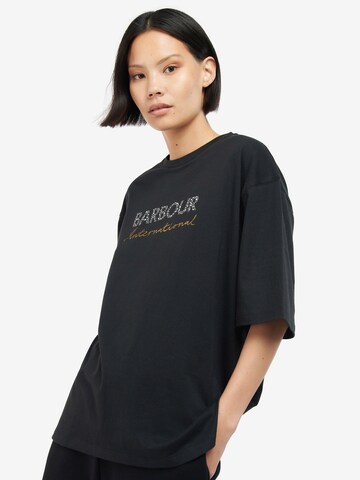 T-shirt Barbour International en noir : devant