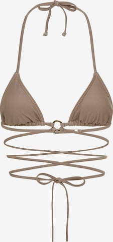 LSCN by LASCANA Trójkąt Góra bikini w kolorze szary: przód