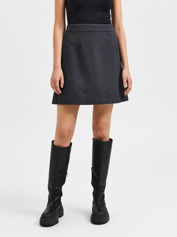 SELECTED FEMME Skirt 'ULA' in Grey: front
